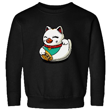 Discover Duck Pet Manekineko Lucky Cat Duck Sweatshirts