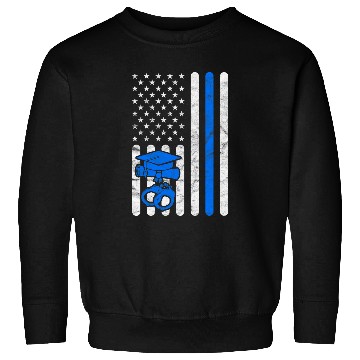 Discover Police Academy Graduation Him Her Exam American Flag Sweatshirts