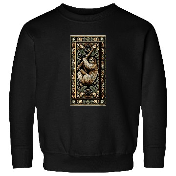 Discover Sloth Pet Artwork Elegant Tapestry Motif Style Sweatshirts