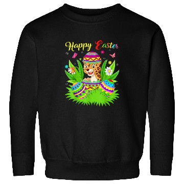 Discover jaguarss Happy Easter Day jaguarss Funny Easter Bunny Eggs Hunt Sweatshirts