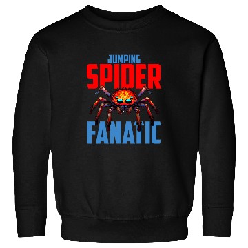 Discover Jumping Spider Funatic Enclosure Hide For Spooder Dad Mom Sweatshirts