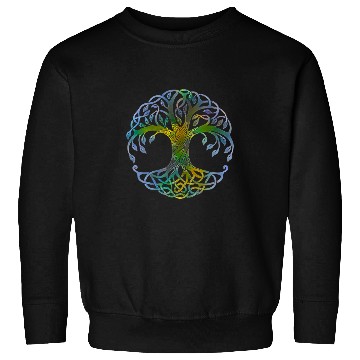 Discover TREE OF LIFE Viking Yggdrasil Pagan Earth As Above So Below Sweatshirts
