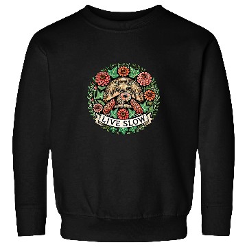 Discover Turtle Pet Live Slow Cute Box Turtle Illustration Sweatshirts