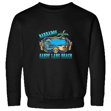 Discover Sandy Lane Beach Barbados Vacation Beach Sweatshirts