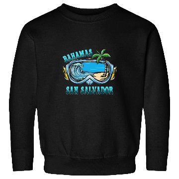 Discover San Salvador Bahamas Vacation Beach Sweatshirts