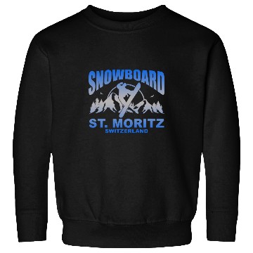 Discover Snowboard Rider St Moritz Switzerland Sweatshirts