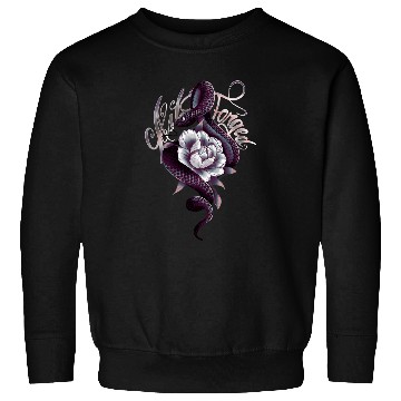 Discover Snake Peony Tattoo Style Sweatshirts