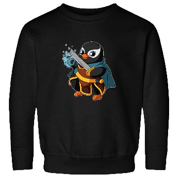 Discover Penguin Pet Warlock Penguin RPG Gaming Funny Nerdy Geeky Gamer Sweatshirts