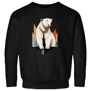 Discover Bear Pet Polar Bear North Pole Iceberg Winter Sweatshirts