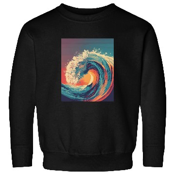 Discover Subdued Honolulu State Surf Art Sweatshirts