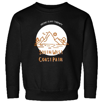 Discover South West Coast Path Hiking Cornwall englands Trail Travel Sweatshirts