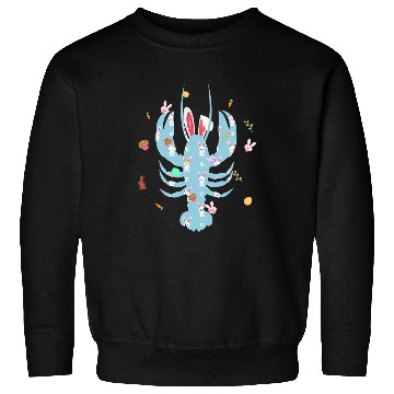 Discover Th Cute Lobster Lover Easter Bunny Costume Egg Easter Sweatshirts
