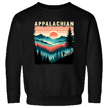 Discover Trail Horizontal Stripe Appalachian Trail Hiking Camper Sweatshirts