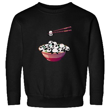 Discover Panda Pet Bowl of Tangyuan Yuanxiao Chinese Lunar New Year Sweatshirts
