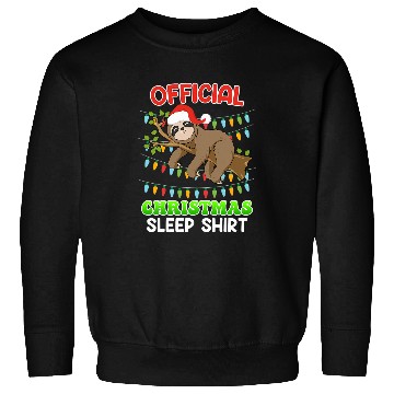 Discover Sloth Pet Official Christmas sleep sloth Christmas Sweatshirts