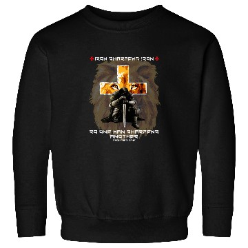 Discover Lion Pet Bible Verse Sayings Lion Cross Iron Sharpens Iron Sweatshirts