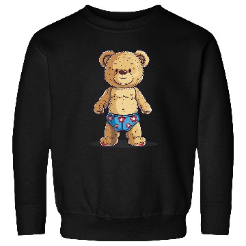 Discover Bear Pet Children Teddy Bear with swimming Trunks Costume Sweatshirts