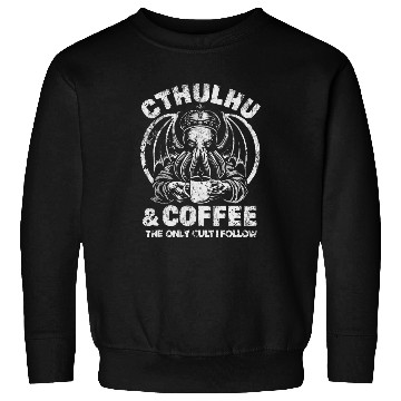 Discover Coffee Fun Cthulhu Coffee Cult 23 Sweatshirts