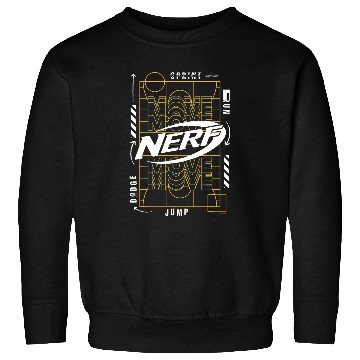 Discover Nerf Sprint Run Jump dodges MOVE Playground Logo Sweatshirts