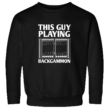 Discover this guy playing backgammon board game player Sweatshirts