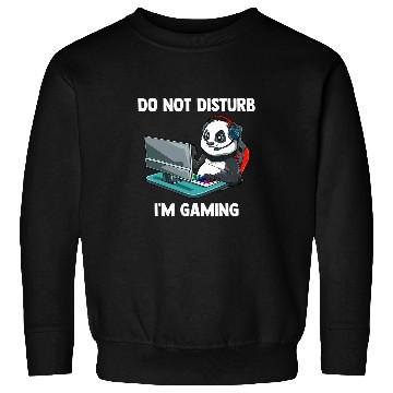 Discover Panda Pet Do Not Disturb Funny Video Gaming Panda Gamer Sweatshirts