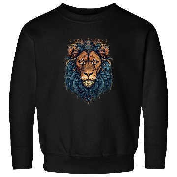Discover Lion Pet Epic Regal Lion with S Monogram Sweatshirts
