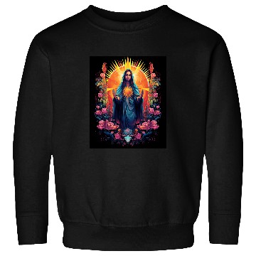 Discover Mother Mary Blessed Mother Virgin Mary Catholic 4 Sweatshirts