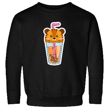 Discover Lion Pet Bubble Tea Boba Milk Tea Sweatshirts