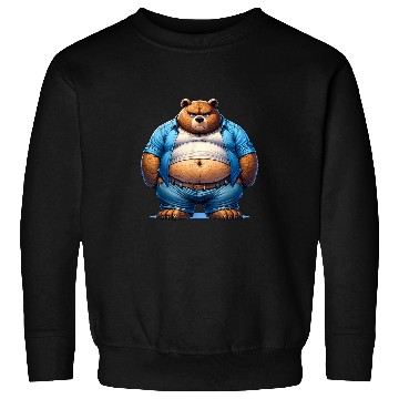 Discover Bear Pet Chubby Bear Paradise Adorable Kawaii Style Bear 2 Sweatshirts