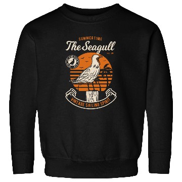 Discover Summertime The Seagull vintages Sailing Spirit Sweatshirts