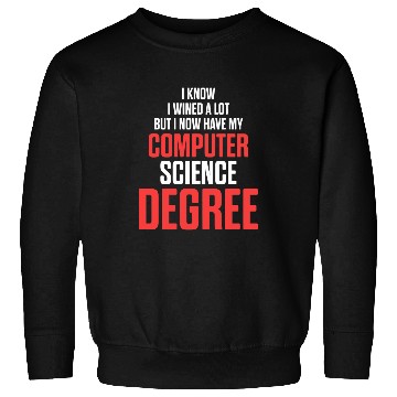 Discover Wines Fun Computer Science IT Graduate Wined Graduation Sweatshirts