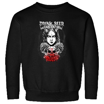 Discover Beer Fun Hail Satan I Occult Baphomet Sweatshirts