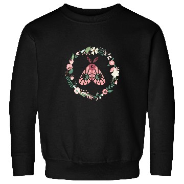 Discover Celestial Mystic Moth With Flowers Artwork Sweatshirts