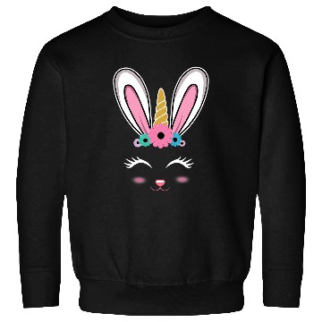Discover Easter Bunny Happy Easter Unicorn Sweatshirts