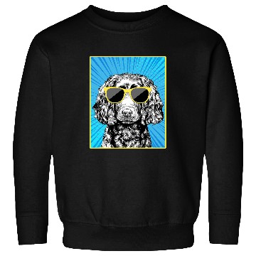 Discover Boykin Spaniel Portrait Pop Art Dog with Sunglasses Sweatshirts