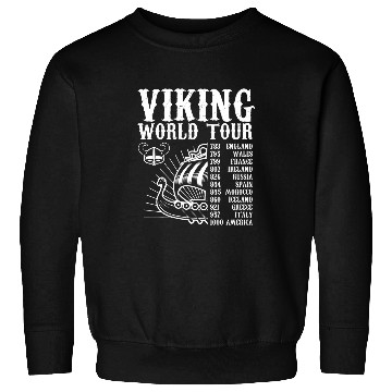 Discover viking world tour viking ship Design Sweatshirts