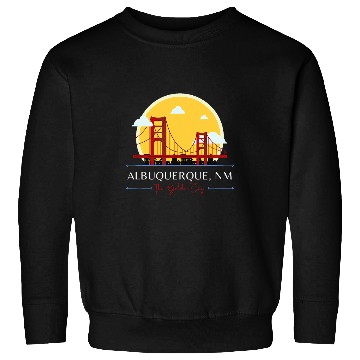 Discover Albuquerque NM GoldenGate Bridge Bad Geography Stupid Humor Sweatshirts