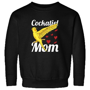 Discover Cockatiel Mom Parrot Bird Animal Birdwatching Cockatiel Sweatshirts