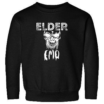 Discover Elder Emo Funny Emo Music Fan Scene Alternative 90s Kids Pun 5 Sweatshirts