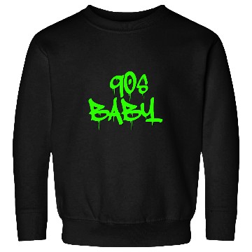 Discover CUTE 90S BABY LIME GREEN GRAFFITI CREATIVE COLLECTION Sweatshirts