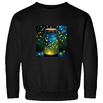 Discover Mystical Fireflies Nostalgic Nature Hiking Camping Product Sweatshirts