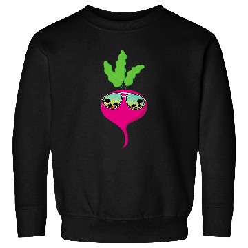 Discover Lacrosse Gift Funny Radish With Sunglasses Vegetable Lover Radishes Sweatshirts