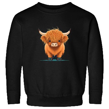 Discover Cow Lover Cute Highland cattle Cow Funny Highland Cow 24 Sweatshirts