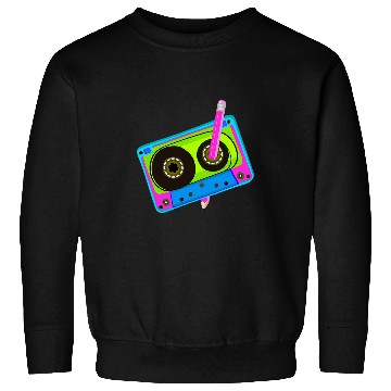 Discover 80s Cassette Tape 1990s vintages Funny Retro Throwback Music 22 Sweatshirts