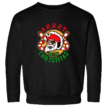 Discover Arrry Christmas funny Christmas Santa Pirate Sweatshirts