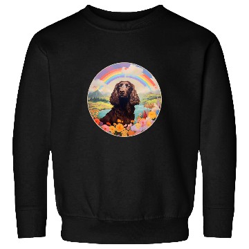 Discover Boykin Spaniel Rainbow Bridge Cute Memorial Puppy Dog Art Sweatshirts