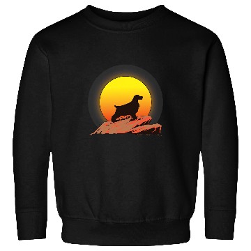 Discover English Cocker Spaniel Dog Sunrise Sweatshirts