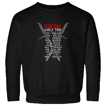 Discover Viking World Tour Showing Norse Pride Sweatshirts