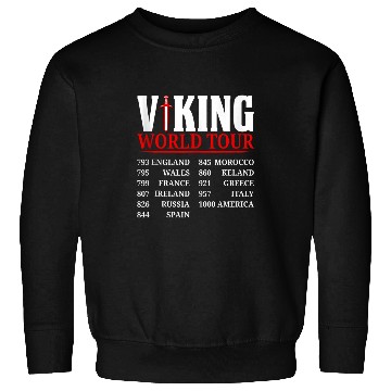 Discover Viking World Tour Norse Mythology Gift Historical Era Sweatshirts