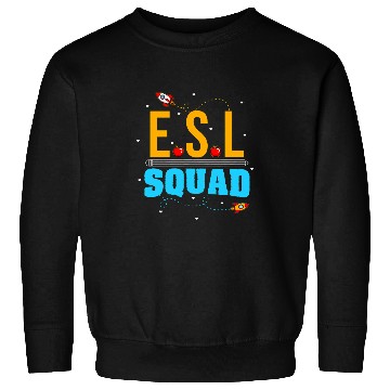Discover English Second Language Teacher Team ESL Squad Language Sweatshirts